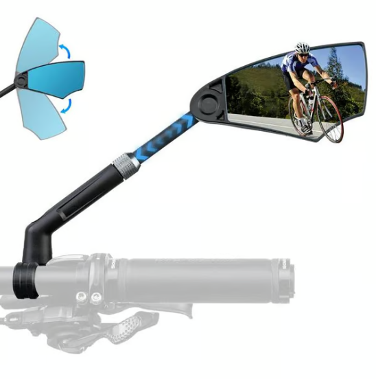 Ρυθμιζόμενος 360° καθρέφτης ποδηλάτου με τιμόνι και αντιθαμβωτικό γυαλί